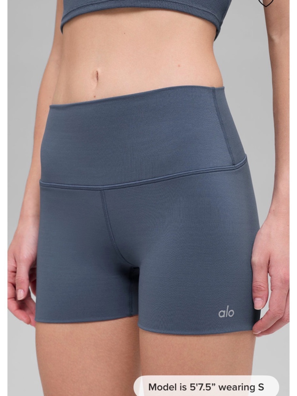 ALO Yoga 3” Softsculpt High Waist Precision Short in Bluestone